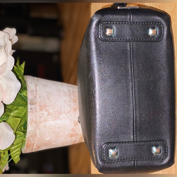 AUTHENTIC MCM BLACK LEATHER MINI BOSTON CROSSBODY HANDBAG - SILVER HARDWARE - Picture 17 of 17